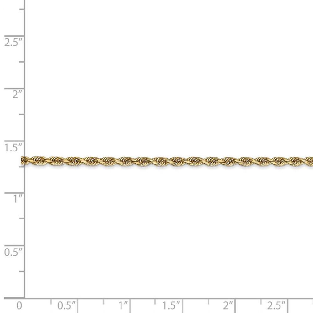 2.25mm, 14k Yellow Gold, D/C Quadruple Rope Chain Necklace, 30 Inch - Picture 5 of 8